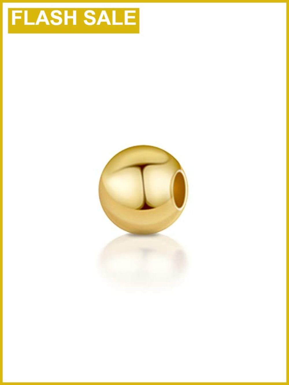 100 pcs 5mm 14K Gold Plated Brass Beads Tarnish Resistant Spacer Beads for